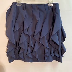 Ark & Co.- Navy ruffled skirt. Size L